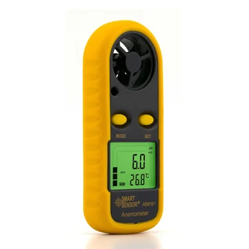 Цифровой Измеритель скорости ветра, Анемометр, 0-30 м/с, Тестер температуры воздуха, Анемометр, Датчик с ЖК-подсветкой, Портативные Инструменты Изображение 2