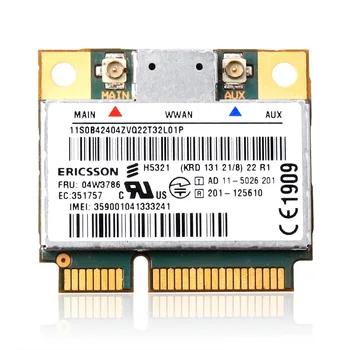 H5321 FRU: 60Y3297 04W3786 полумини PCI-E GSM EDGE GPRS HSPA + 21 МБ GPS WLAN карта для T430 S430 X230 W530 X131 Ericsson