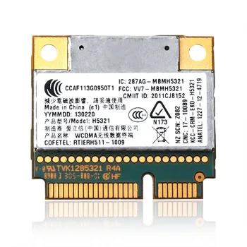 H5321 FRU: 60Y3297 04W3786 полумини PCI-E GSM EDGE GPRS HSPA + 21 МБ GPS WLAN карта для T430 S430 X230 W530 X131 Ericsson Изображение 2
