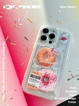 Чехол для телефона с креативным дизайном Bubble, Забавный чехол, Оригинальная Милая японская девочка-пончик, Ins