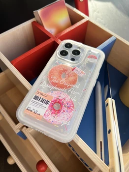 Чехол для телефона с креативным дизайном Bubble, Забавный чехол, Оригинальная Милая японская девочка-пончик, Ins Изображение 2