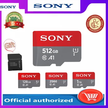 Оригинальный SONY Micro SD/TF 128 ГБ 256 ГБ 512 ГБ 1 ТБ Micro SD Карта Флэш-карта Карта памяти 16 32 64 ГБ microSD Дропшиппинг Для Телефона
