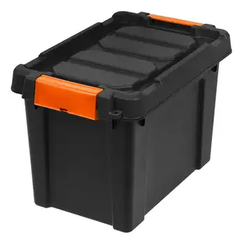 5-галлонный пластиковый ящик для хранения, черный, большой контейнер для хранения, Пластиковый органайзер для ювелирных изделий, Настольный органайзер