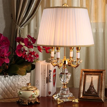 Модная Хрустальная настольная лампа Ofhead k9, Роскошная Высококачественная Хрустальная настольная лампа Для спальни, лобби, Abajur De Mesa Lamparas