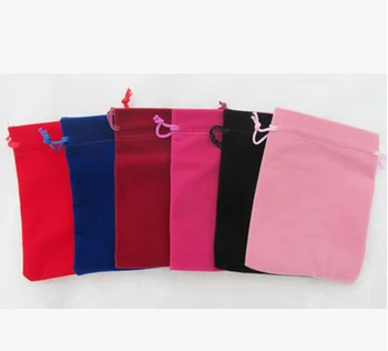 11x15 см Бархатная сумка на шнурке, 6 вариантов цвета, Ювелирный Мешочек,Рождественский/Свадебный Подарочный пакет, 50 шт./лот