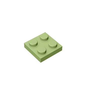Строительные блоки, совместимые с LEGO 3022, пластина 2 x 2 MOC, аксессуары, детали, Набор для сборки, кирпичи, сделай сам Изображение 2