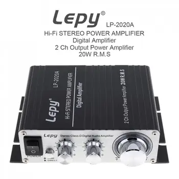 LEPY LP-2020A 20 Вт x 2 2-КАНАЛЬНЫЙ Цифровой стереоусилитель класса D Hi-Fi Стерео Усилитель мощности с защитой от перегрузки по току