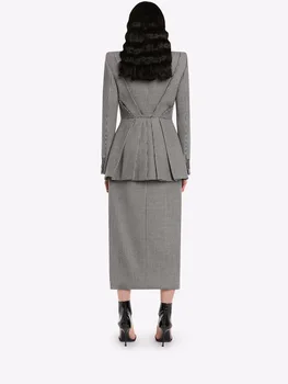 2023 Женское зимнее пальто Thousand Bird, облегающий женский костюм для отдыха, куртка Y2K, одежда, новое высококачественное верхнее пальто, бюстгальтер traf XL Изображение 2