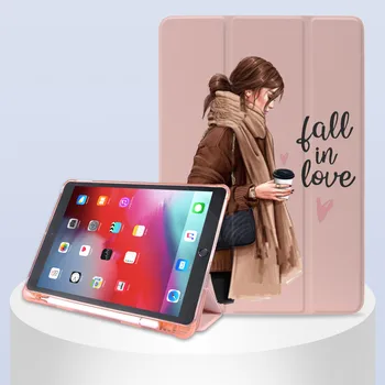Модный чехол для iPad Mini для девочек 2021 для iPad Air 4 Fundas Mini 6 5 с Держателем Карандаша 10,2 9-го поколения 8-го 7-го 6-го Pro 11 12,9 Изображение 2