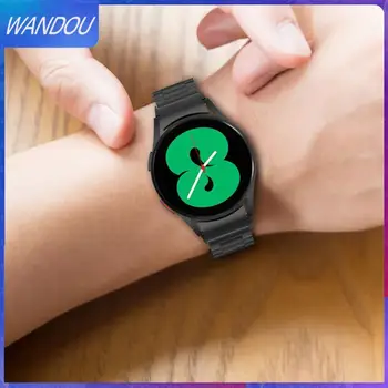 Для Samsung Galaxy Watch4 Сменный ремешок из нержавеющей стали, устойчивый к поту, Металлический Стальной ремешок для часов, Водонепроницаемый ремешок для часов Унисекс