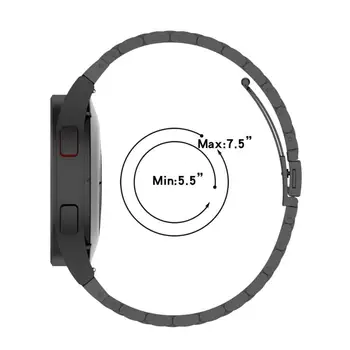 Для Samsung Galaxy Watch4 Сменный ремешок из нержавеющей стали, устойчивый к поту, Металлический Стальной ремешок для часов, Водонепроницаемый ремешок для часов Унисекс Изображение 2
