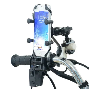 Модификация кронштейна для мобильного телефона мотоцикла для электрического велосипеда, аксессуары для базового кронштейна из алюминиевого сплава Изображение 2