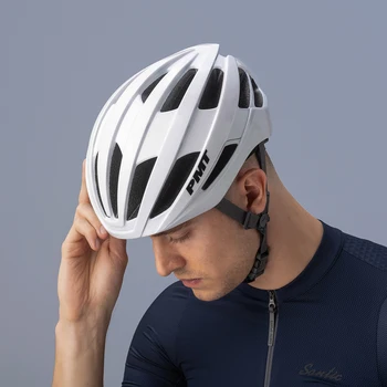 PMT Дорожный велосипед Велосипедный шлем Аэродинамика Ультралегкий PC + EPS Простой Дышащий Велосипедный шлем для электрического скутера для мужчин и женщин Изображение 2
