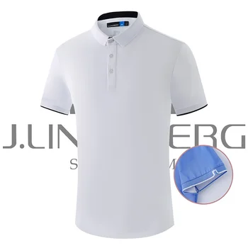 Футболка J Golf с короткими рукавами, Мужская Летняя Удобная Спортивная Рубашка Поло, Быстросохнущий Трикотаж GT4388846 Изображение 2