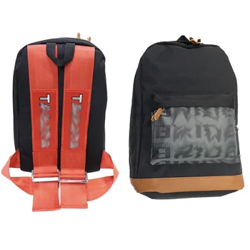 Автомобильный холщовый рюкзак, сумка для невесты, тканевые ремни, школьный рюкзак, гоночные ремни, рюкзак, кошелек, чехол для ключей для гонок в стиле JDM Изображение 2