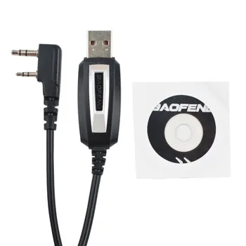 USB-кабель для Программирования портативной рации Baofeng с CD-драйвером для двухсторонней радиосвязи Модели UV-5R Серии BF-888S серии BF-888H Серии UV-82