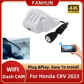 4k WIFI Автомобильный Видеорегистратор Dash Cam Видеорегистратор Для Honda CR-V CRV CR V Hybrid 6th Gen 2023 Ночного Видения Plug and Play Dash Camera