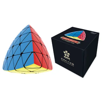 Yuxin Huanglong Pyraminx 5x5 Magic Speed Cube Без Наклеек Профессиональные Игрушки-Непоседы Huanglong 5x5 Пирамидка Cubo Magico Головоломка