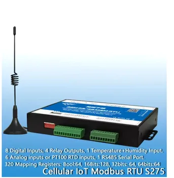 Модуль регистратора данных RTU SMS-сигнализации GSM-монитор состояния температуры и питания аквариума 8DIN + 6AI + 4DO Изображение 2