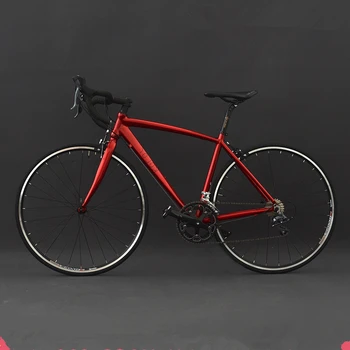 Kolor KR405 Гоночный дорожный велосипед 700c 48/52 см Рама из алюминиевого сплава с двойным V-образным тормозом 14/16 Скоростной городской велосипед для взрослых Изображение 2