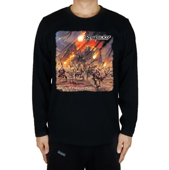 15 дизайнов Rhapsody rain of a thousand flames Рок Брендовая мужская женская рубашка в стиле панк для фитнеса Hardrock heavy Metal, футболка с длинным рукавом