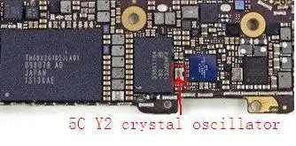 20 шт./лот оригинальная новая деталь для iphone 5S 5C Y2 crystal oscillator logic board fix part