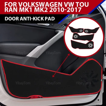 высококачественная наклейка на дверь автомобиля против ударов, защитный коврик из полиэстера, защитный коврик для боковых краев Volkswagen VW Tiguan MK1 2010-17