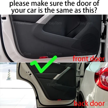 высококачественная наклейка на дверь автомобиля против ударов, защитный коврик из полиэстера, защитный коврик для боковых краев Volkswagen VW Tiguan MK1 2010-17 Изображение 2