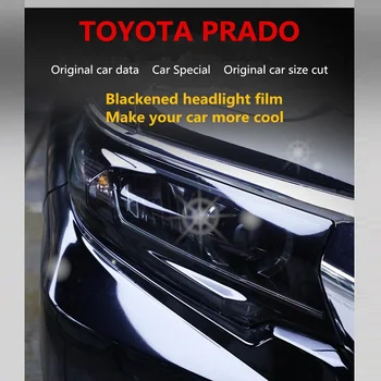 AEP 2017 Прозрачная черная защитная пленка для автомобильных фар из ТПУ для Toyota Land Cruiser prado 2015 2016 2017 2018 2019 наклейка 150 Изображение 2
