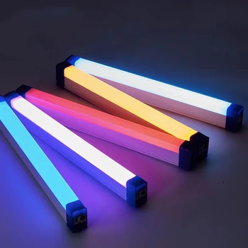 Светодиодные ночные лампы RGB Для фотосъемки на открытом воздухе Заполняющий атмосферу Свет Перезаряжаемый С магнитным освещением Украшение комнаты Красочное освещение