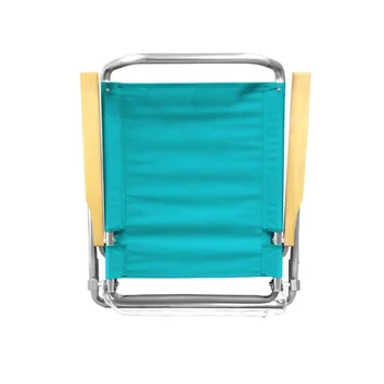 Пятипозиционный Складной Пляжный стул с низким уровнем песка и деревянными подлокотниками Уличный стул Изображение 2