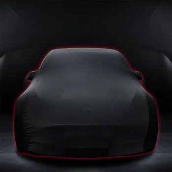 Водонепроницаемый Автомобильный Чехол Всепогодный Снегозащитный УФ-Защита Ветрозащитный Открытый Полный Автомобильный Чехол Для Tesla Model X S 3 Y 2023 2022 2021 Изображение 2