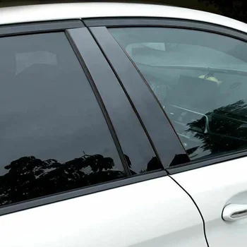 Подходит Для Toyota Corolla Altis 2007-2013 Оконная Накладка BC Наклейка На Колонну Полированные Стойки Хромированный Стайлинг Изображение 2