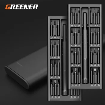 GREENER Набор Отверток 63 В 1, Набор Магнитных отверток, биты для резки, Электрический Xiaomi Iphone, Компьютер Tri Wing Torx