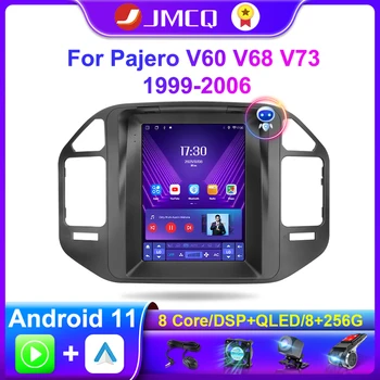 Автомобильный Мультимедийный плеер JMCQ Android 11 для Mitsubishi Pajero V60 V68 V73 1999-2006 Головное устройство Carplay Navigator с вертикальным экраном