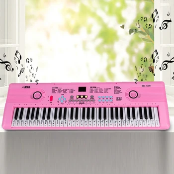 Профессиональное Электрическое Пианино 61 Клавиша Цифровое электронное Пианино с Микрофоном Для Взрослых и Детей Игрушечный Музыкальный инструмент Изображение 2
