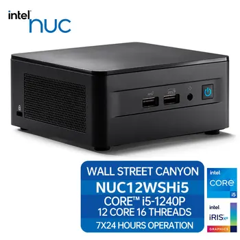 Intel NUC 12WSH i5 Wall Street Canyon С процессорами Intel Core 12-го поколения i5 1240P Всего 12 ядер 16 потоков Изображение 2