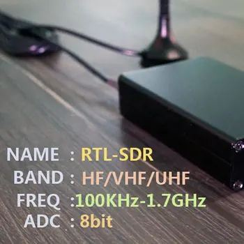 Радиоприемник 100 кГц-1,7 ГГц Полнодиапазонный УФ-КВ RTL-SDR USB-тюнер RTLSDR USB-ключ RTLSDR С RTL2832u R820t2 RTL SDR-ресивером