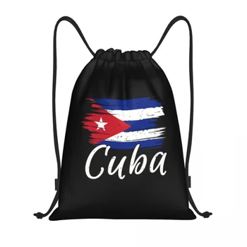 Кубинский флаг Гаваны Сумки на Шнурке Для Мужчин И Женщин, Складной Спортивный рюкзак для Спортзала, Кубинские Патриотические Рюкзаки для Покупок