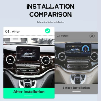 Qualcomm 662 Android 12 Для Mercedes Benz V Class W447 2016-2018 Автомобильный Мультимедийный Радиоэкран GPS Навигация Мультимедийный Плеер Изображение 2