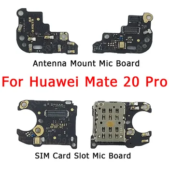 Оригинальный Держатель SIM-карты Разъемная плата Для Huawei Mate 20 Pro Микрофон Плата микрофонного модуля Антенна Подключение Сигнальной платы Гибкий кабель