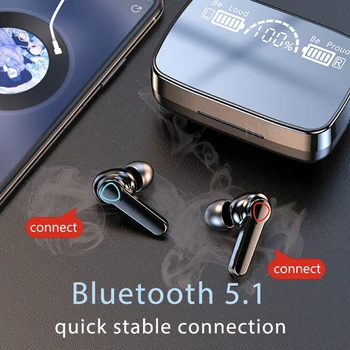 Спортивные беспроводные наушники Bluetooth с микрофоном, водонепроницаемые наушники Bluetooth, гарнитура Hi-Fi, стереомузыкальные наушники для телефона Изображение 2