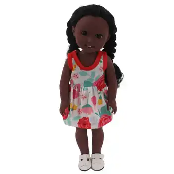 Изысканная кукла-девочка, реалистичная 15-дюймовая черная кукла, милый подарок на день рождения, имитация для дома, спальни для детей