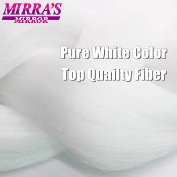 Mirra's Mirror 5 Упаковок Длинных Плетеных Волос 82 Дюйма Для Наращивания Гигантских Волос Чистый Белый Желтый Красный Синий Синтетические Волосы Оптом Изображение 2