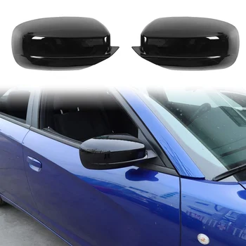Декоративная накладка крышки зеркала заднего вида для Dodge Charger 2010-2021 Chrysler 300C 2011-2021 Аксессуары, ABS черный