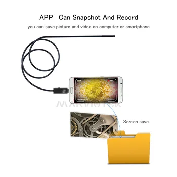 5,5 мм Эндоскоп USB Эндоскопическая камера HD 2 м / 10 м Android OTG Гибкая Змеиная труба Для осмотра 2 в 1 Android Телефон Бороскоп Камера Изображение 2