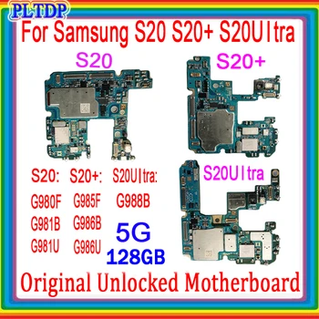 Оригинальная Разблокированная Материнская плата 4G Для Samsung Galaxy S20 G980F & S20Plus G985F Материнская плата 128 ГБ Полностью Протестированная Логическая плата