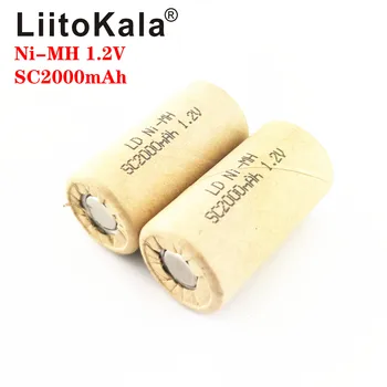 500ШТ LiitoKala Ni-MH 1.2V SC 2000mAh Ni MH высокая мощность инструментального аккумулятора скорость разряда элемента 10C аккумуляторные батареи элементы 2.0Ah Изображение 2