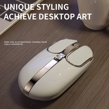 Перезаряжаемая Беспроводная игровая мышь 2,4 G Без Звука, Светящийся Джойстик, Офисная беспроводная мышь для домашнего Офиса, настольный ноутбук
