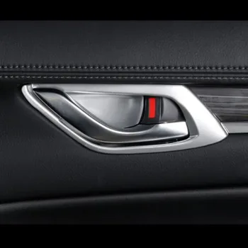 ABS Матовый Для Mazda CX-8 CX8 KG 2017 2018 2019 Аксессуары Авто Внутренняя Дверная Чаша Декоративная Полоса Накладка Для Стайлинга Автомобилей 4 шт.